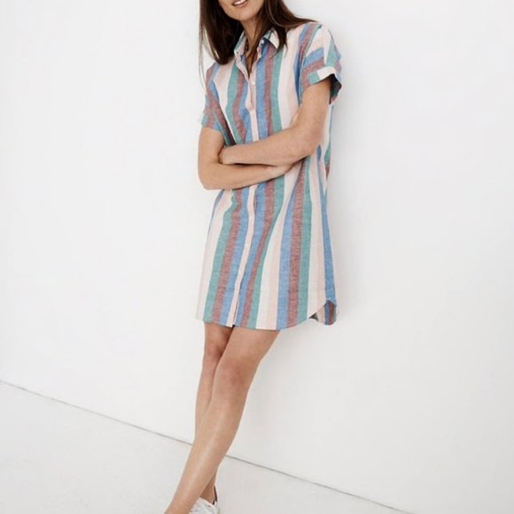 Madewell Dresses & Skirts - NWOT Madewell Central Shirtdress Flagstaff Stripe